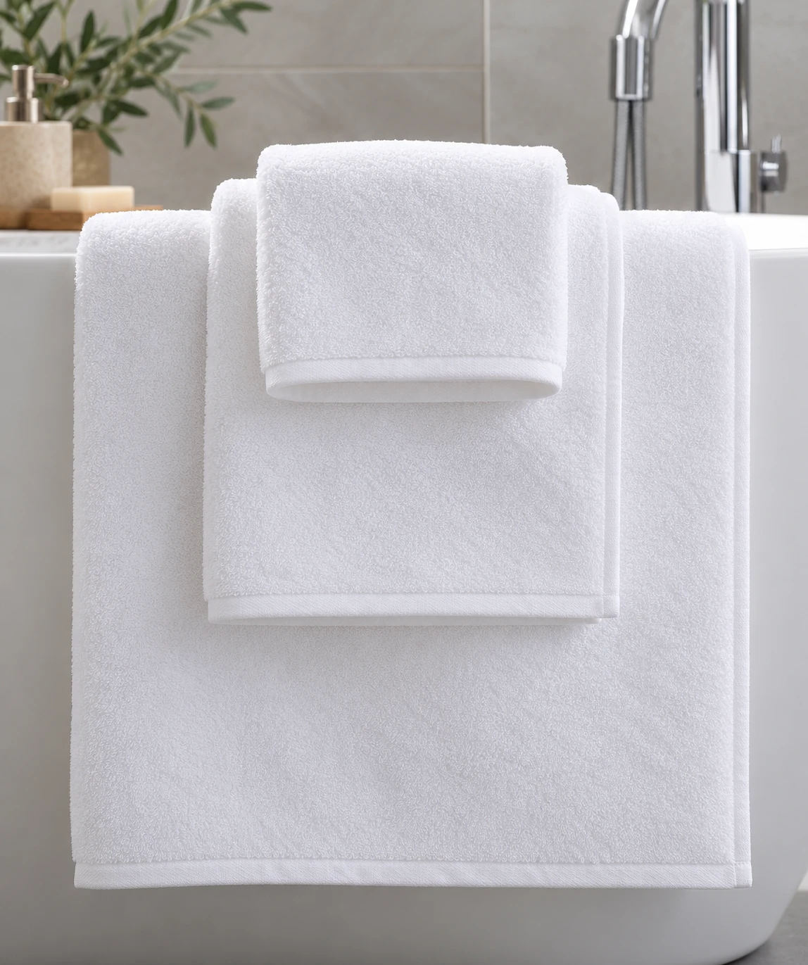 Plain White Towel