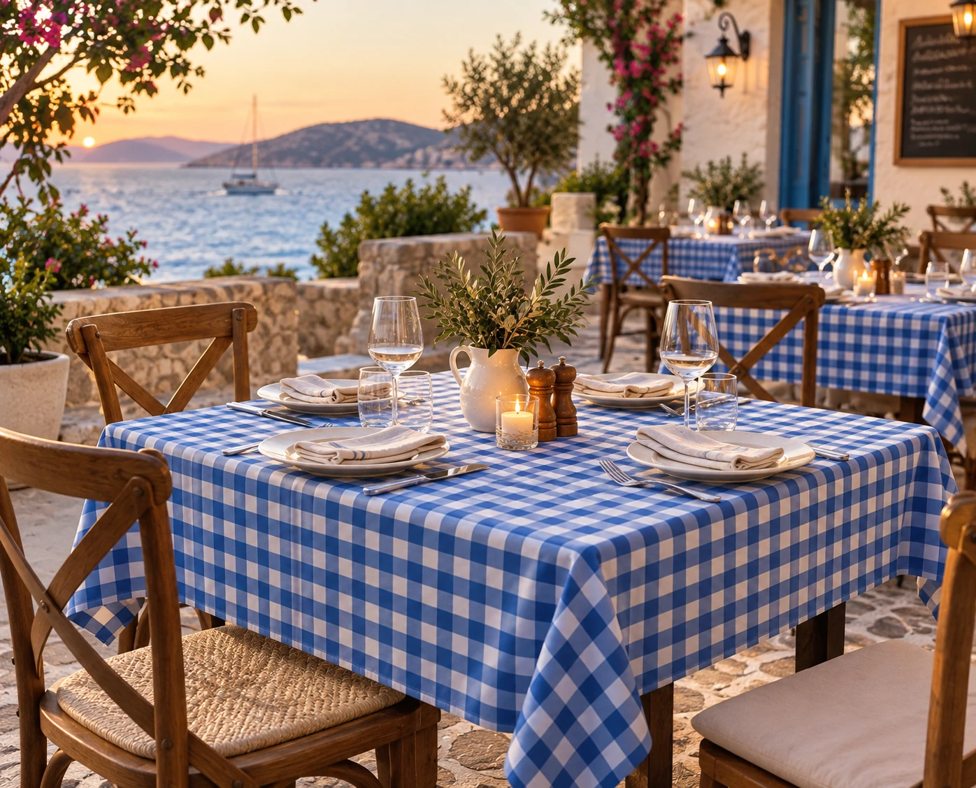 Red Gingham Tablecloth